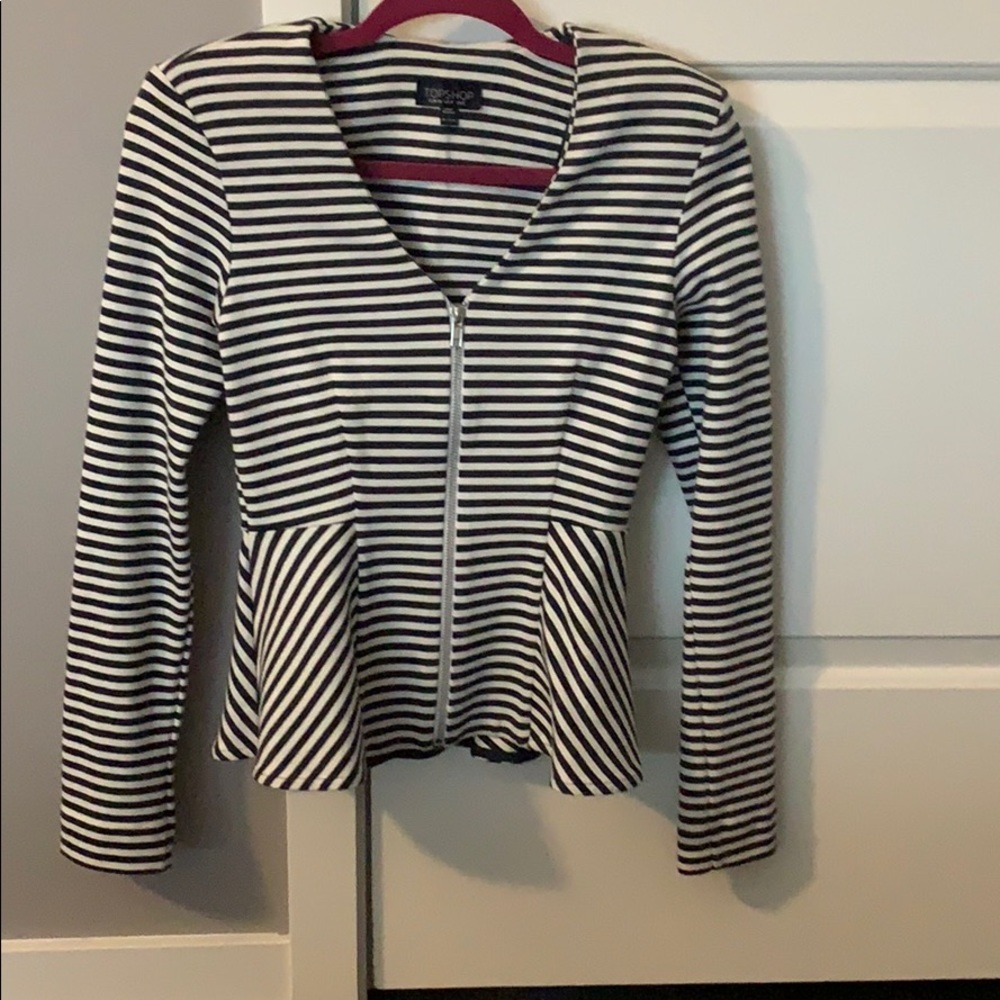 Topshop Top with zipper in front